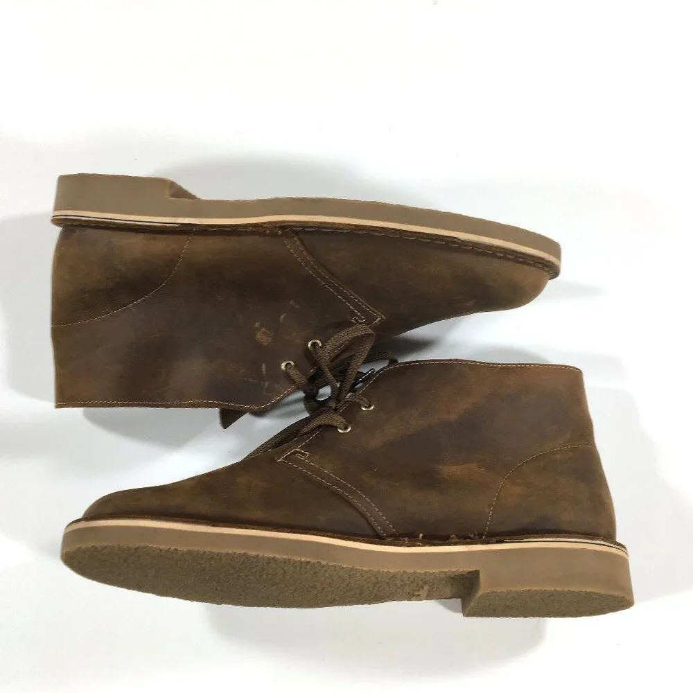 Clarks Desert Boots Mens Size 11.5 Brown Leather 15522